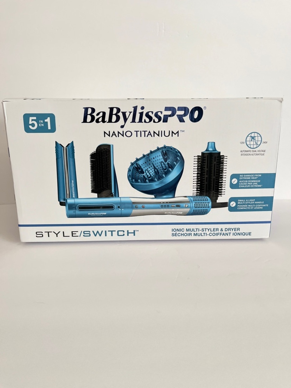 BaBylissPRO Nano Titanium Style/Switch Ionic 5-in-1 Multi-Styler & Dryer